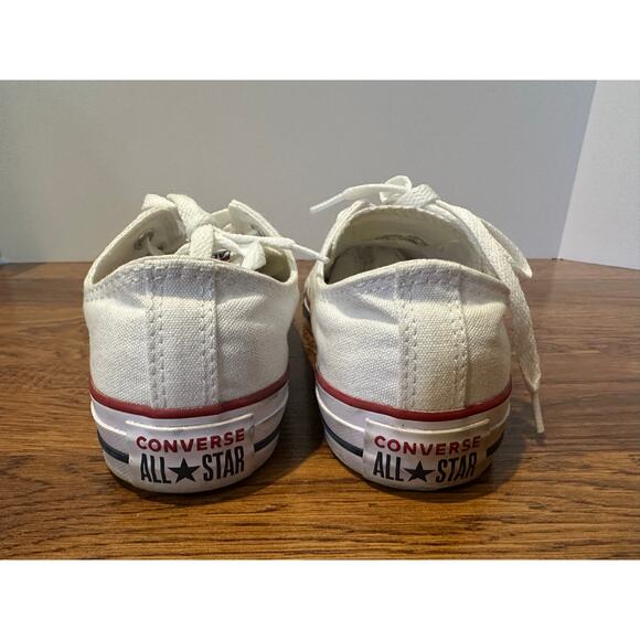 Converse Chuck Taylor All Star Low White Sneakers 3.5M 5.5W - Classic Canvas - Picture 5 of 10